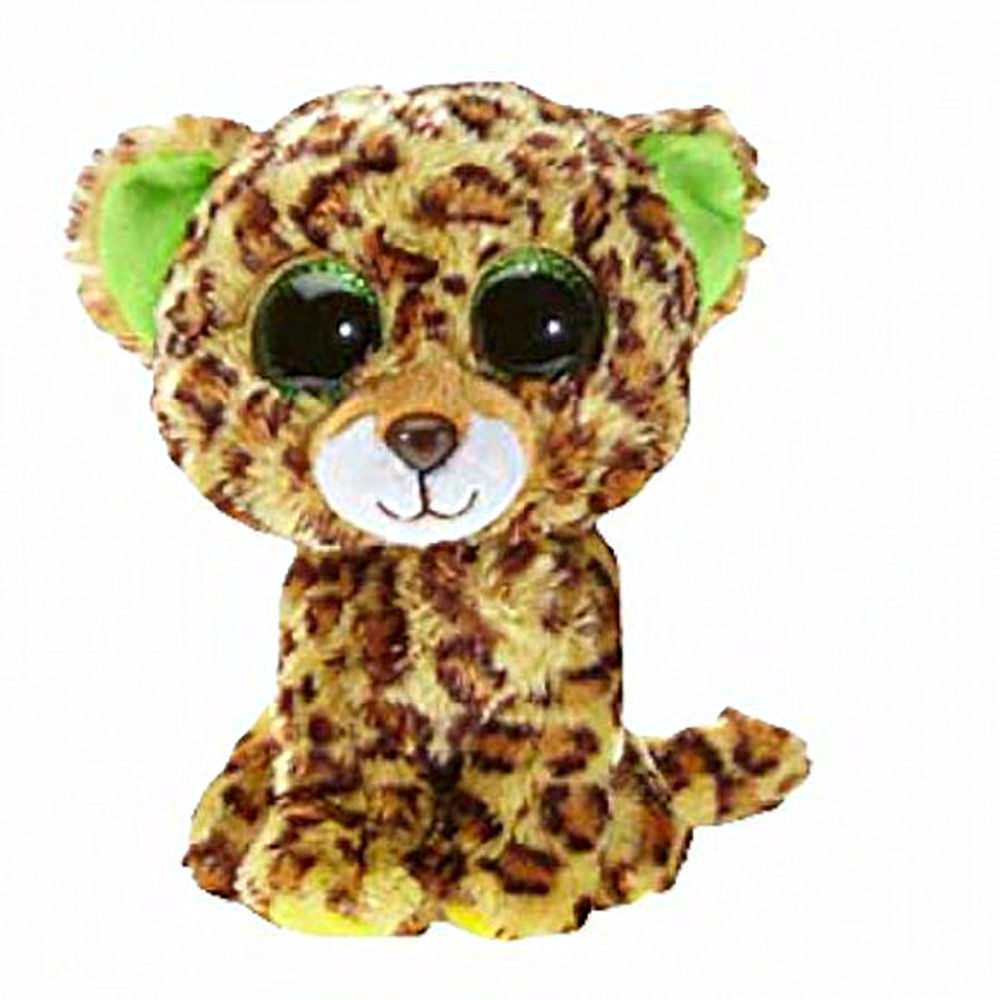 - TY BEANIE BOOS SPECKLES APPROX 9" LEOPARD plush stuff animal collection